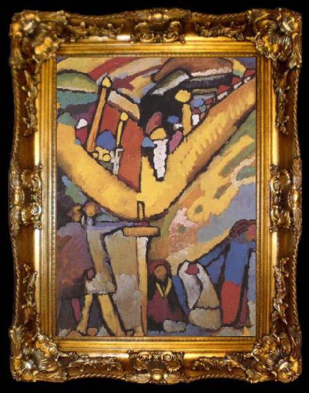 framed  Wassily Kandinsky Study for Inprovisation 8 (mk09), ta009-2